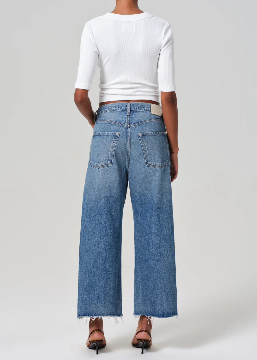 Ayla Raw Hem Crop - Solano