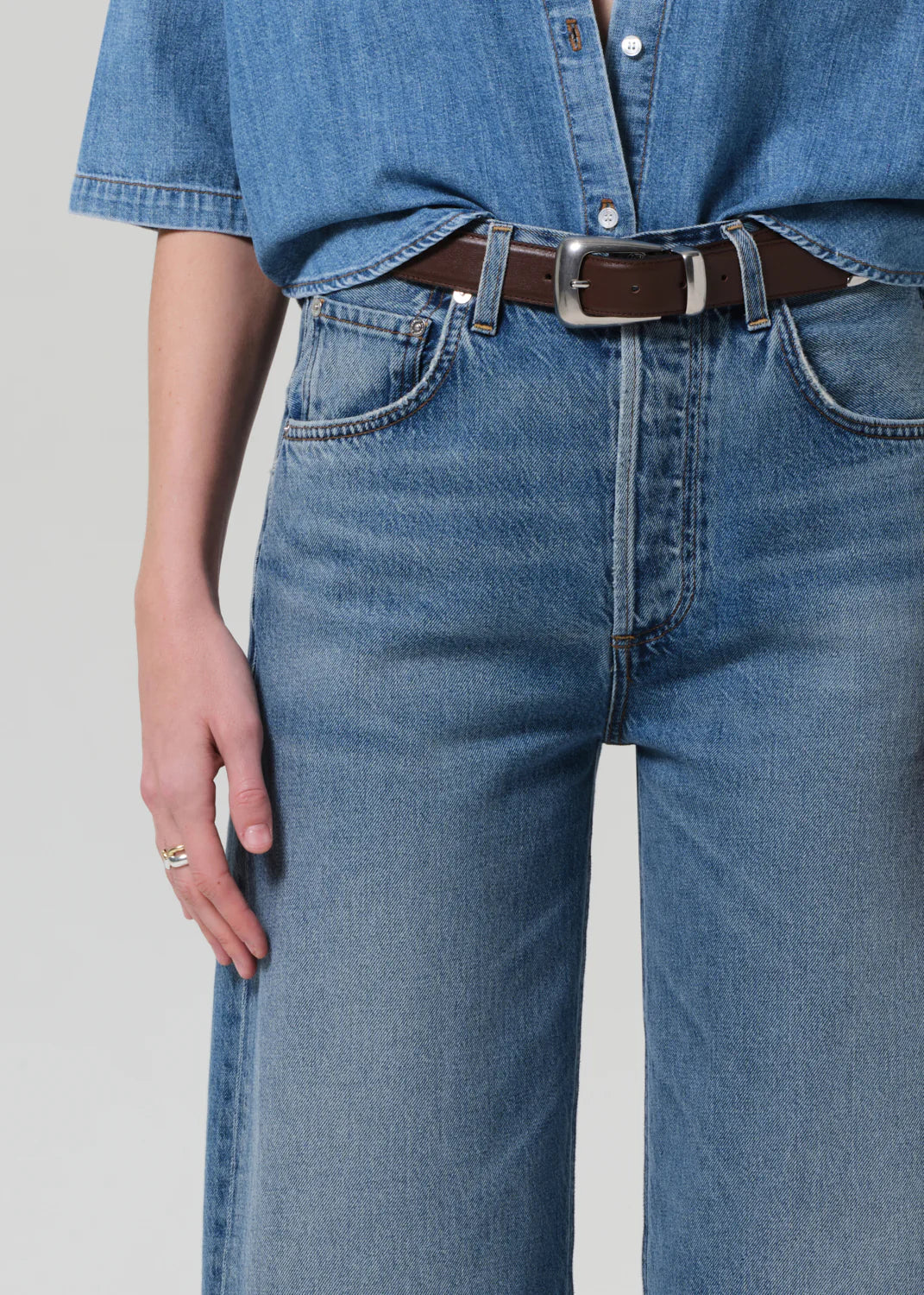 Ayla Raw Hem Crop - Telegraph