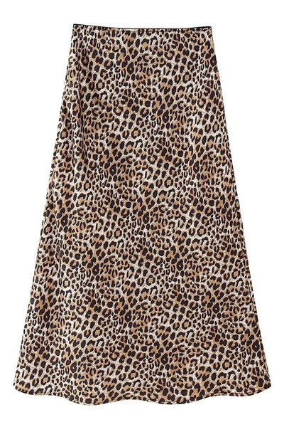 Classic Leopard Midi Skirt