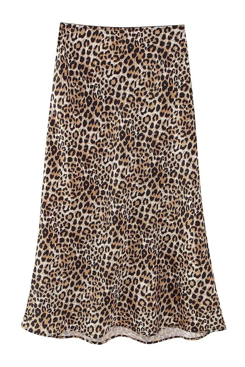 Cordova leopard print midi skirt hotsell