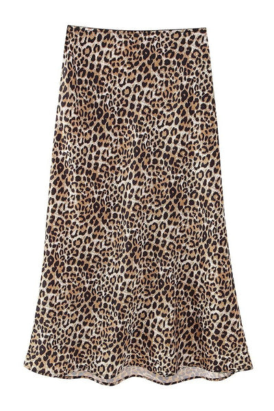 Classic Leopard Midi Skirt