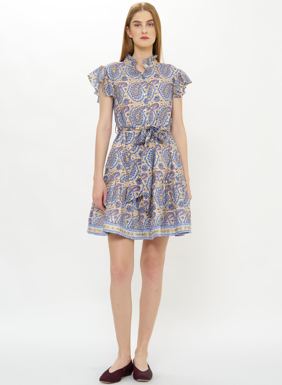 Ruffle Collar Button Mini - Izmir