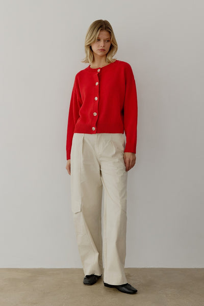 The Lucy Cardigan - Red