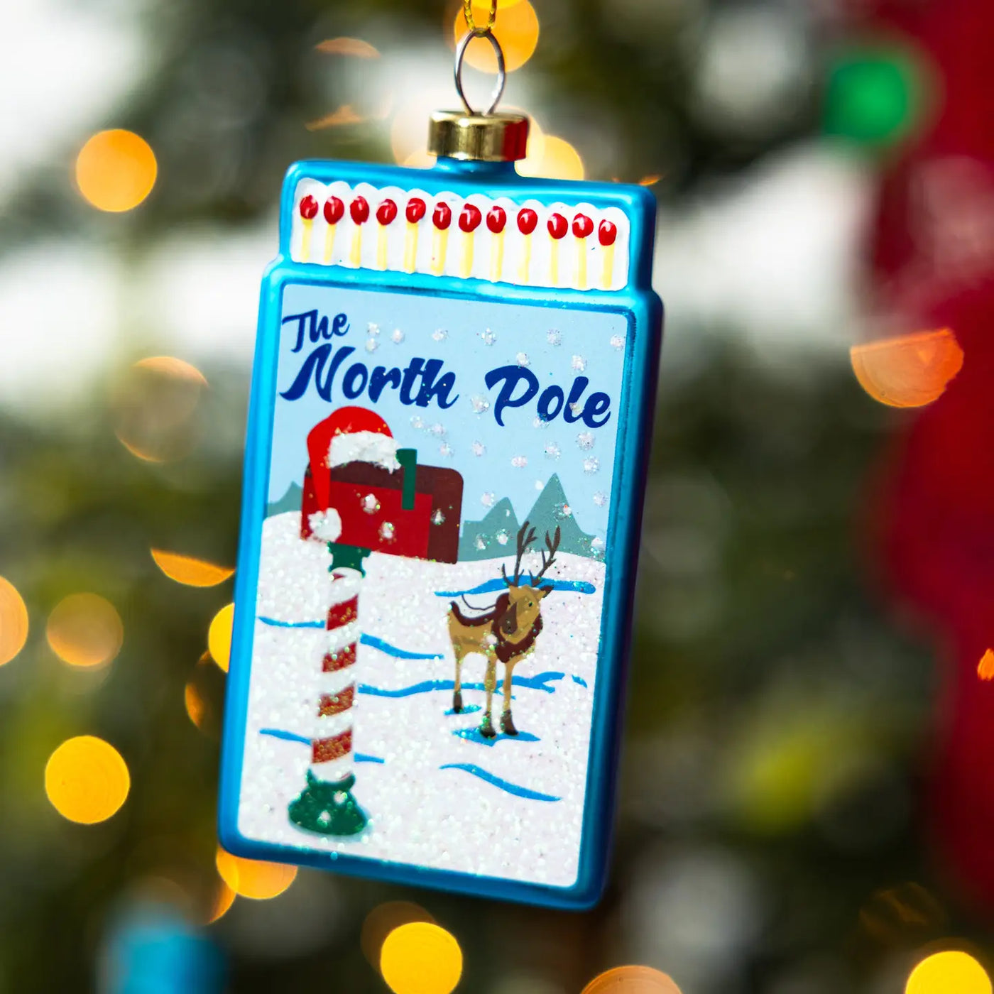 Matchbook Ornament - North Pole