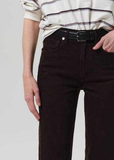 Palma Straight Raw Hem - Carob