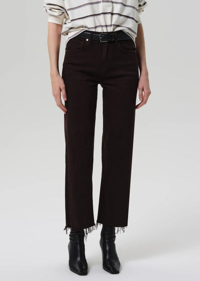 Palma Straight Raw Hem - Carob