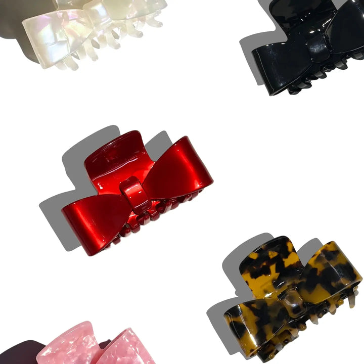Acetate Claw Hair Clip - Classic Bow