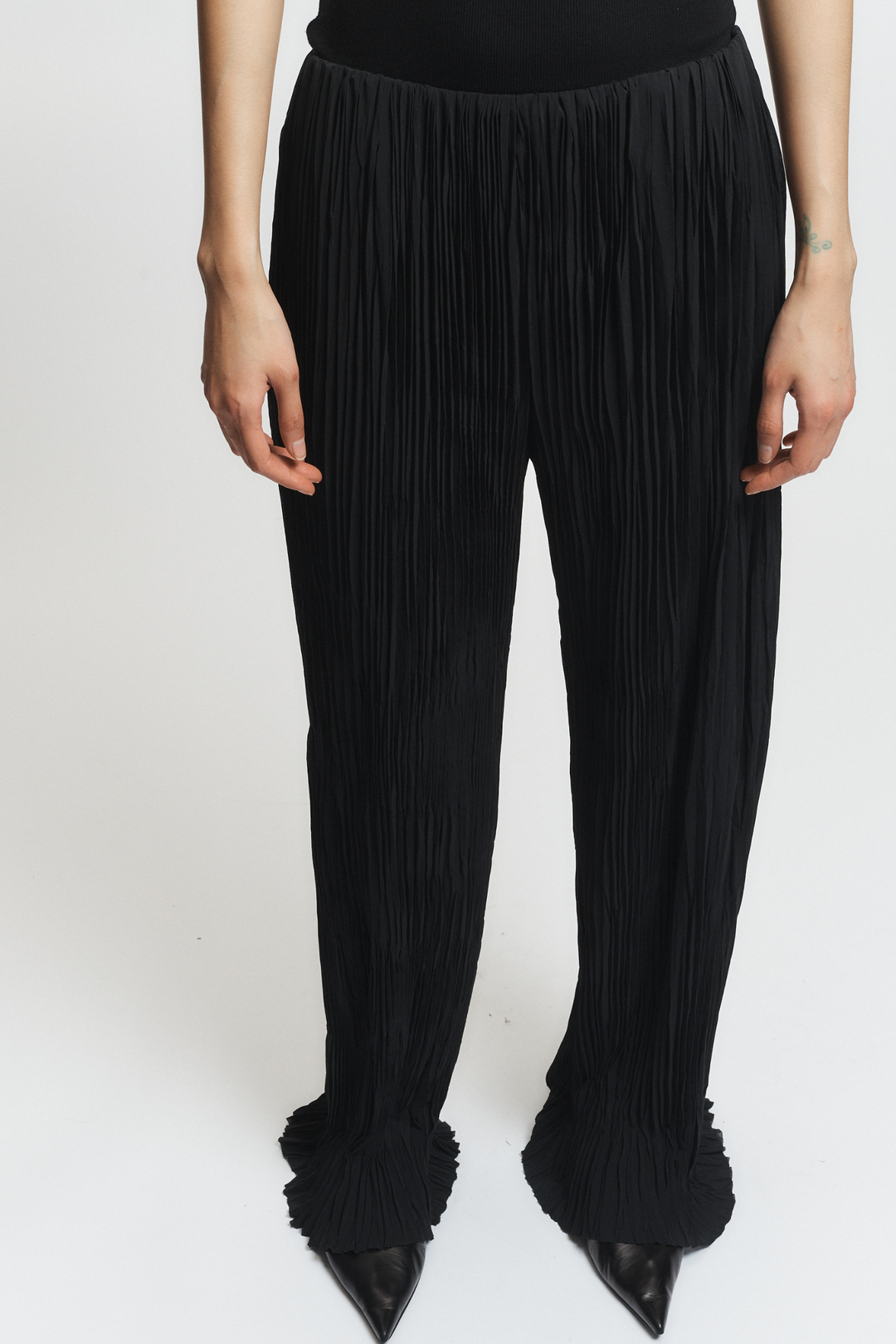 Hendrix Pleated Pant - Black