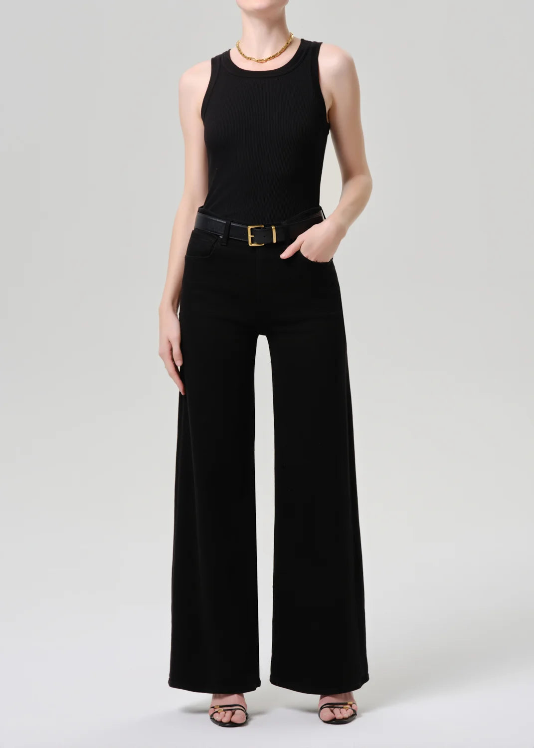 Lyra Wide Leg - Plush Black