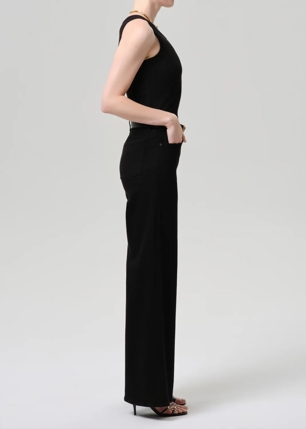 Lyra Wide Leg - Plush Black