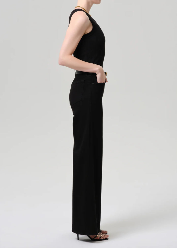 Lyra Wide Leg - Plush Black