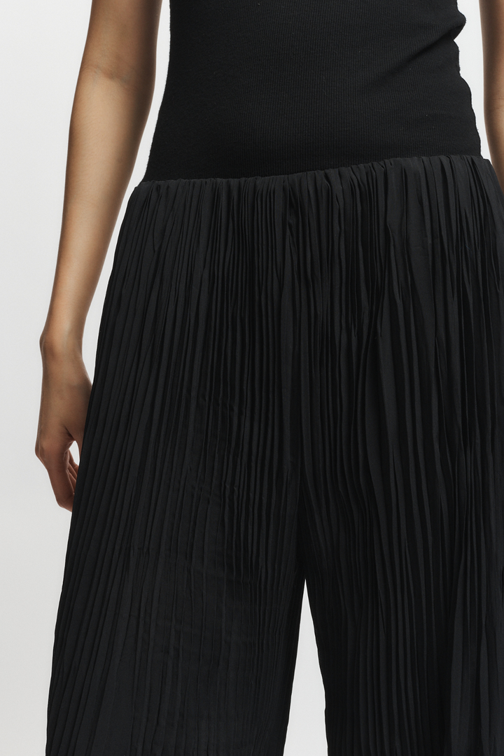 Hendrix Pleated Pant - Black