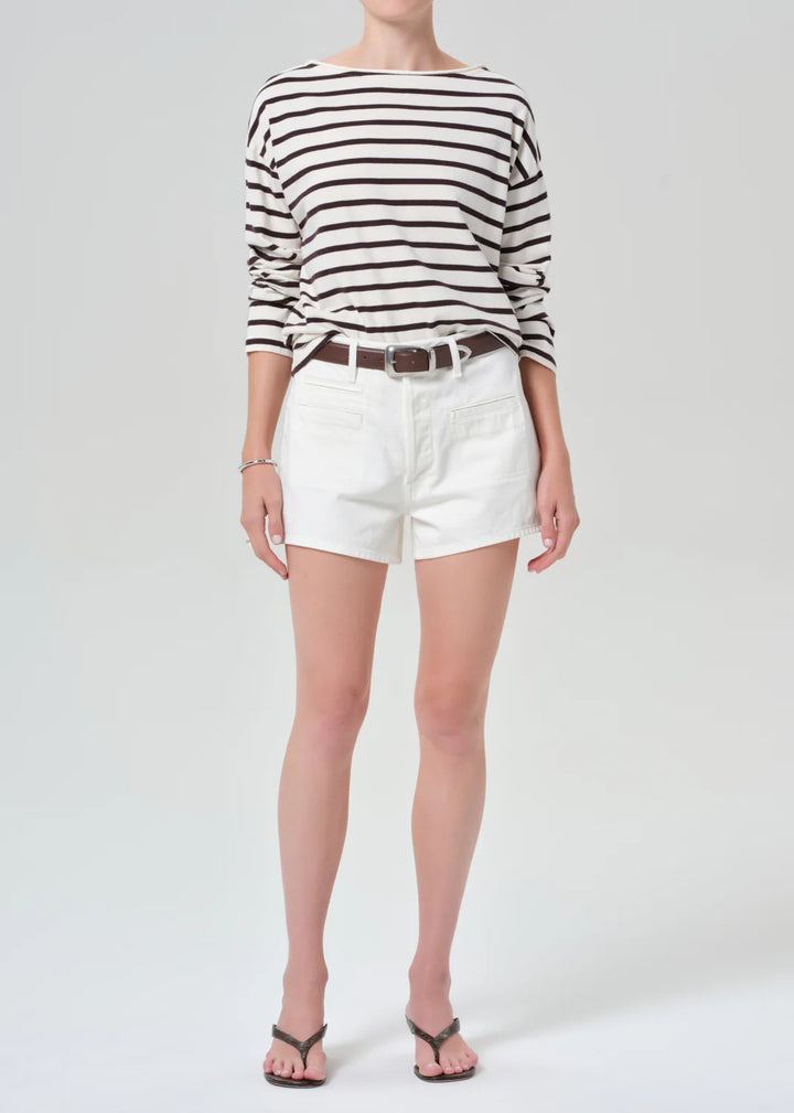Marlow Welt Pocket Short - Pashmina