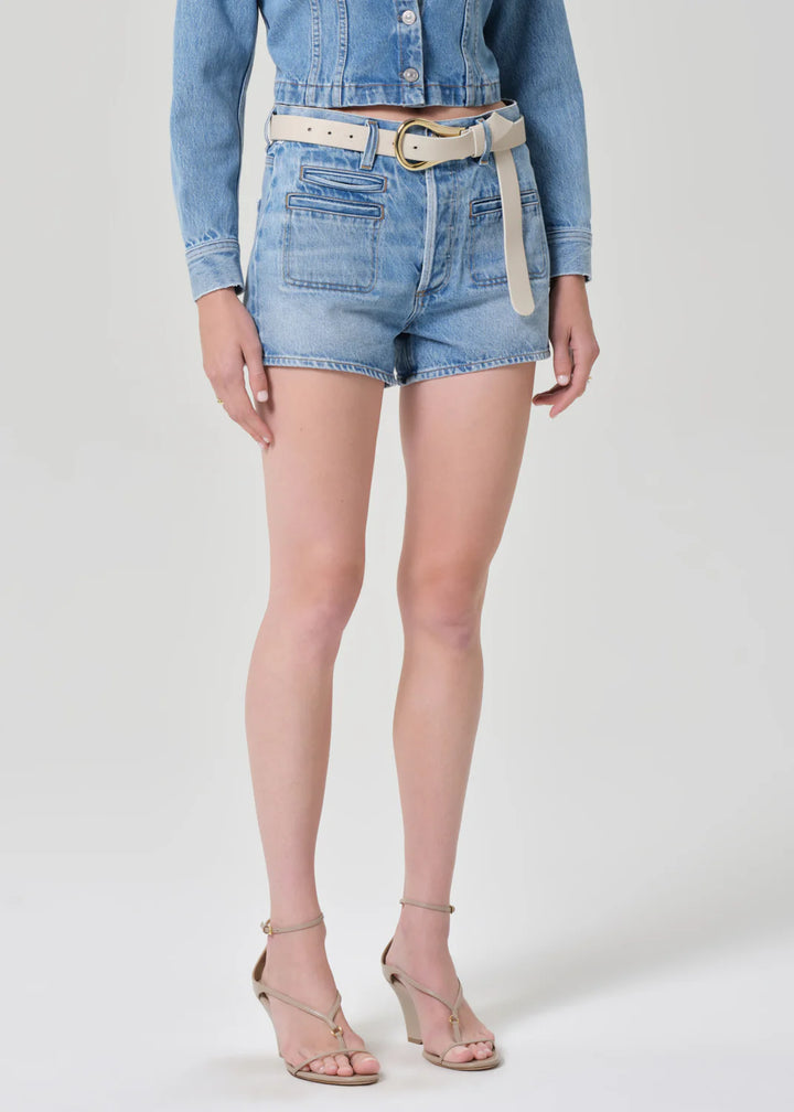 Marlow Welt Pocket Short - Emblem