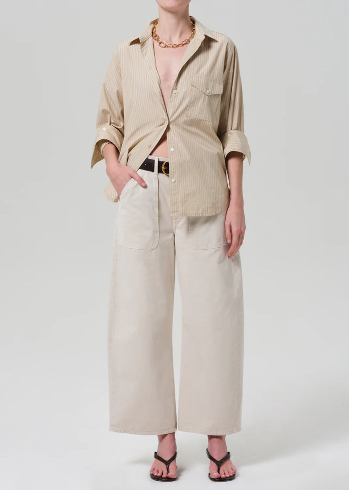 Ayla Cargo Crop - Pale Stone