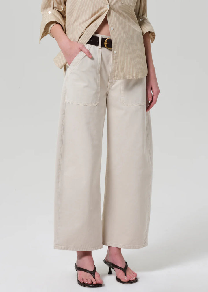 Ayla Cargo Crop - Pale Stone