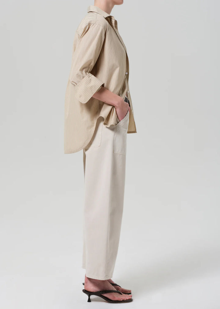 Ayla Cargo Crop - Pale Stone