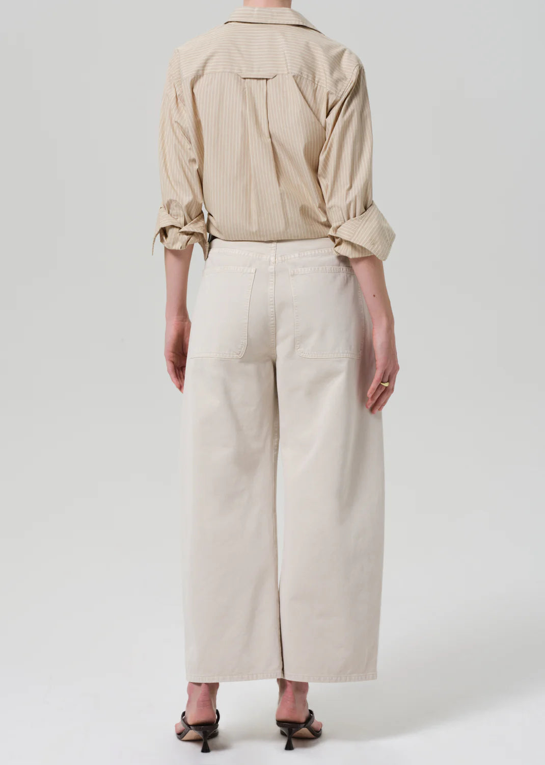 Ayla Cargo Crop - Pale Stone