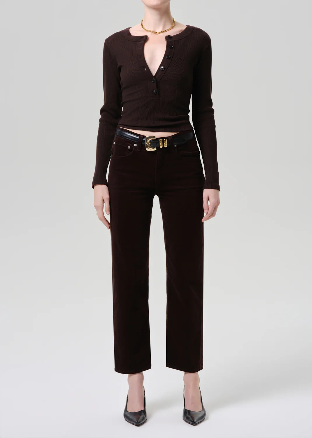 Palma Straight Corduroy - Barrister