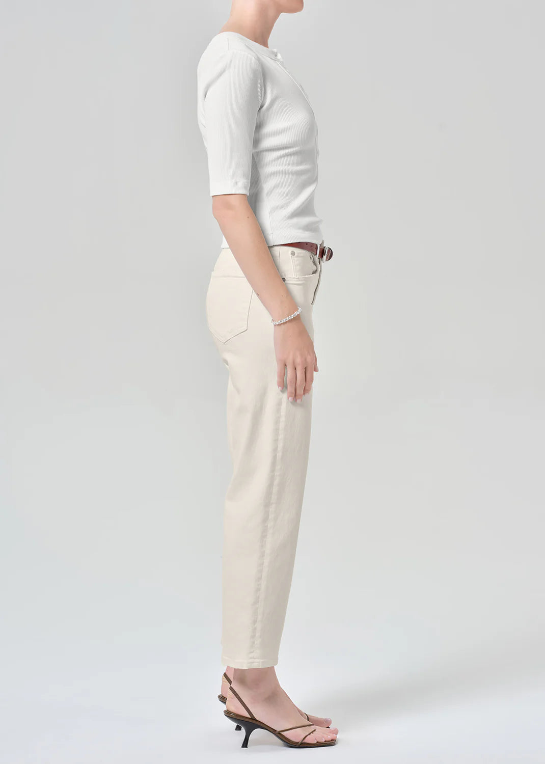 Palma Straight Clean Hem - Almond
