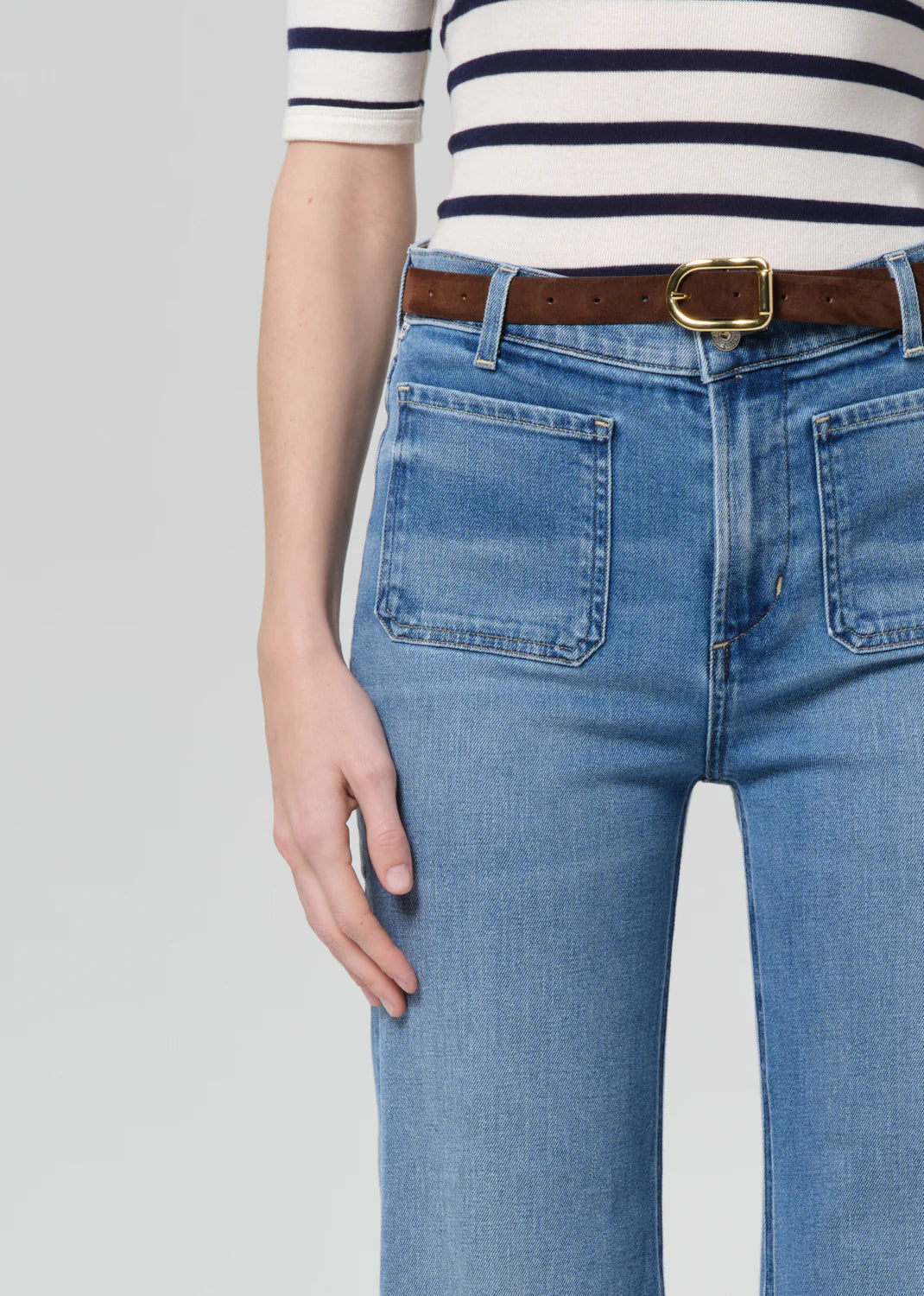 Kimberly Patch Pocket Flare - Adore