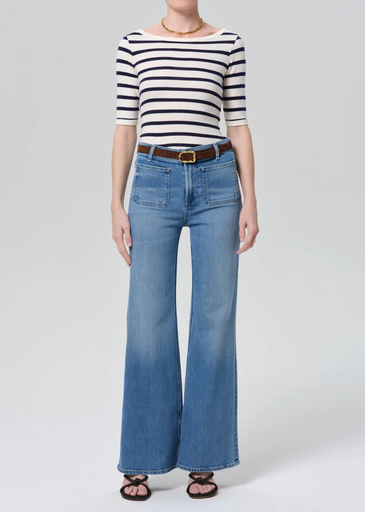 Kimberly Patch Pocket Flare - Adore