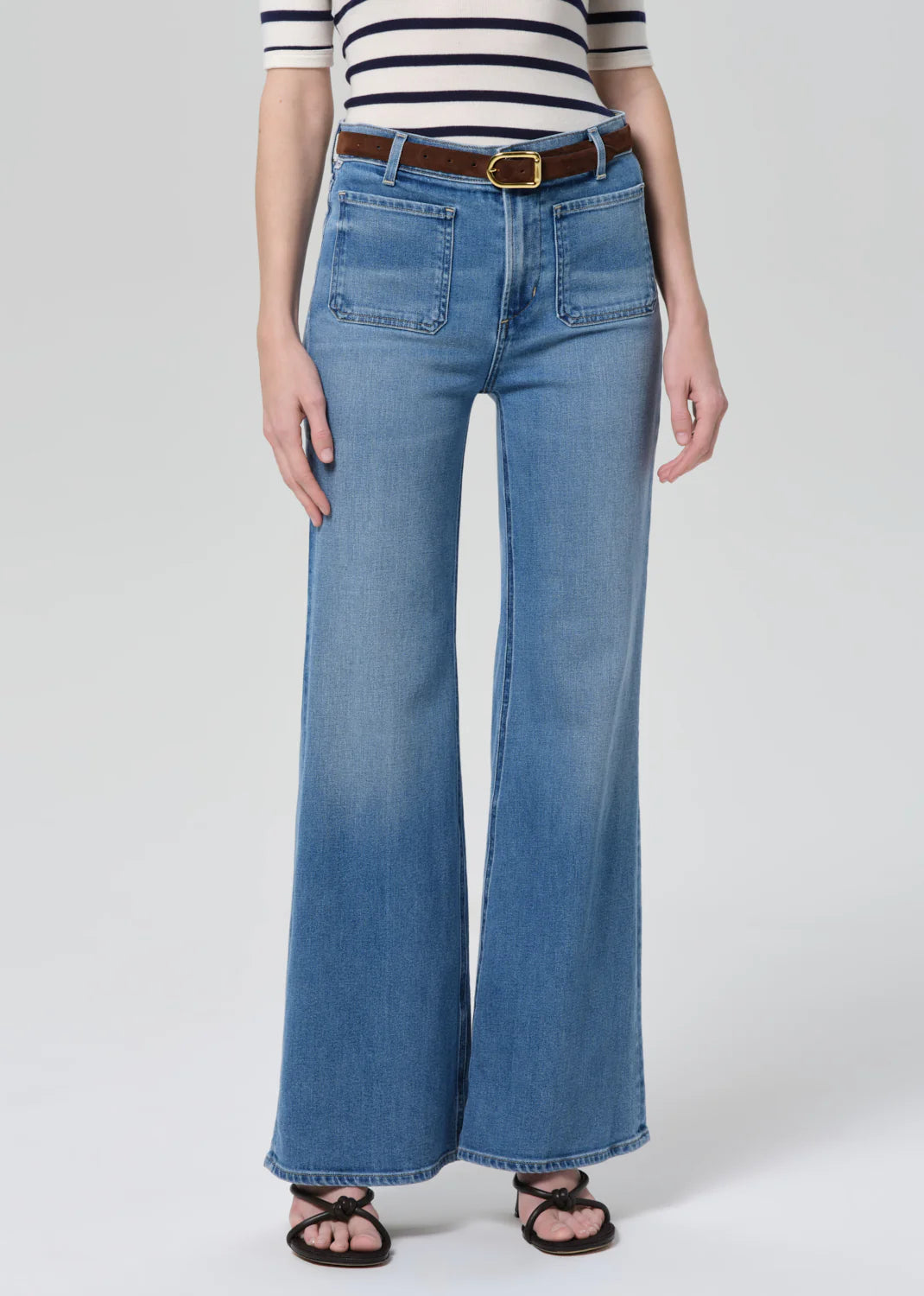 Kimberly Patch Pocket Flare - Adore