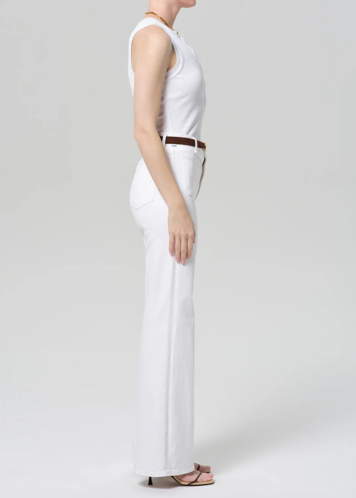 Kimberly Patch Pocket Flare - Soft White