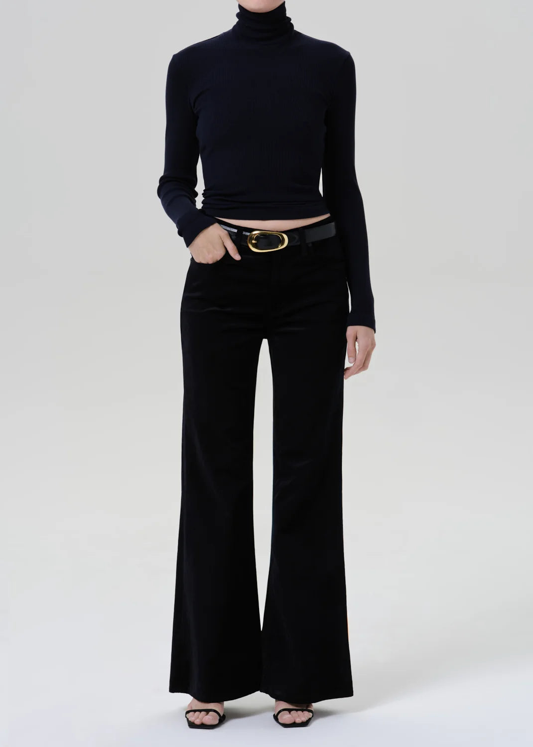 Kimberly 70's Flare - Velvet Onyx