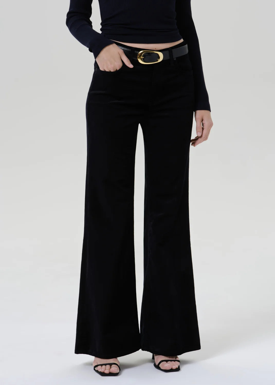 Kimberly 70's Flare - Velvet Onyx