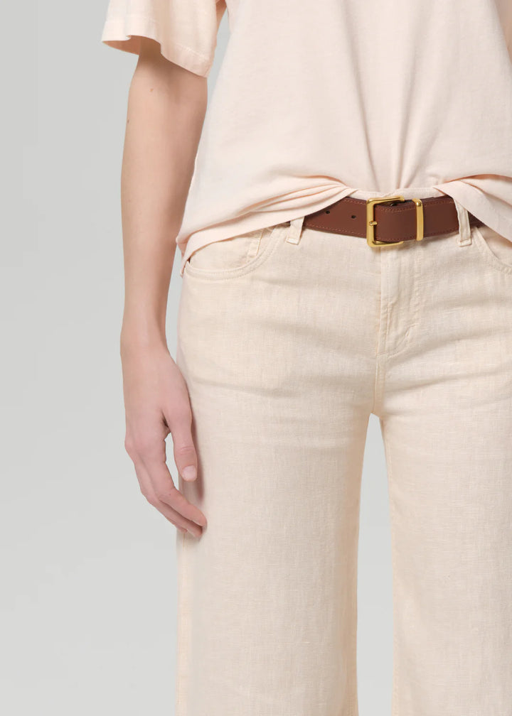 Nora Linen Trouser Leg - Vanilla