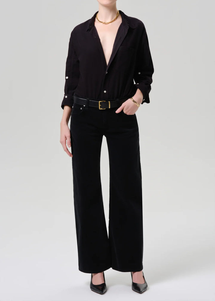 Nora Trouser Corduroy - Charcoal