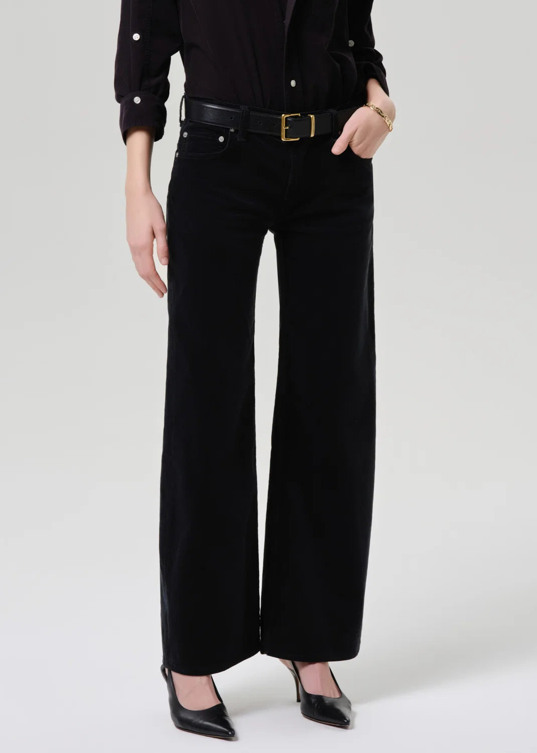Nora Trouser Corduroy - Charcoal