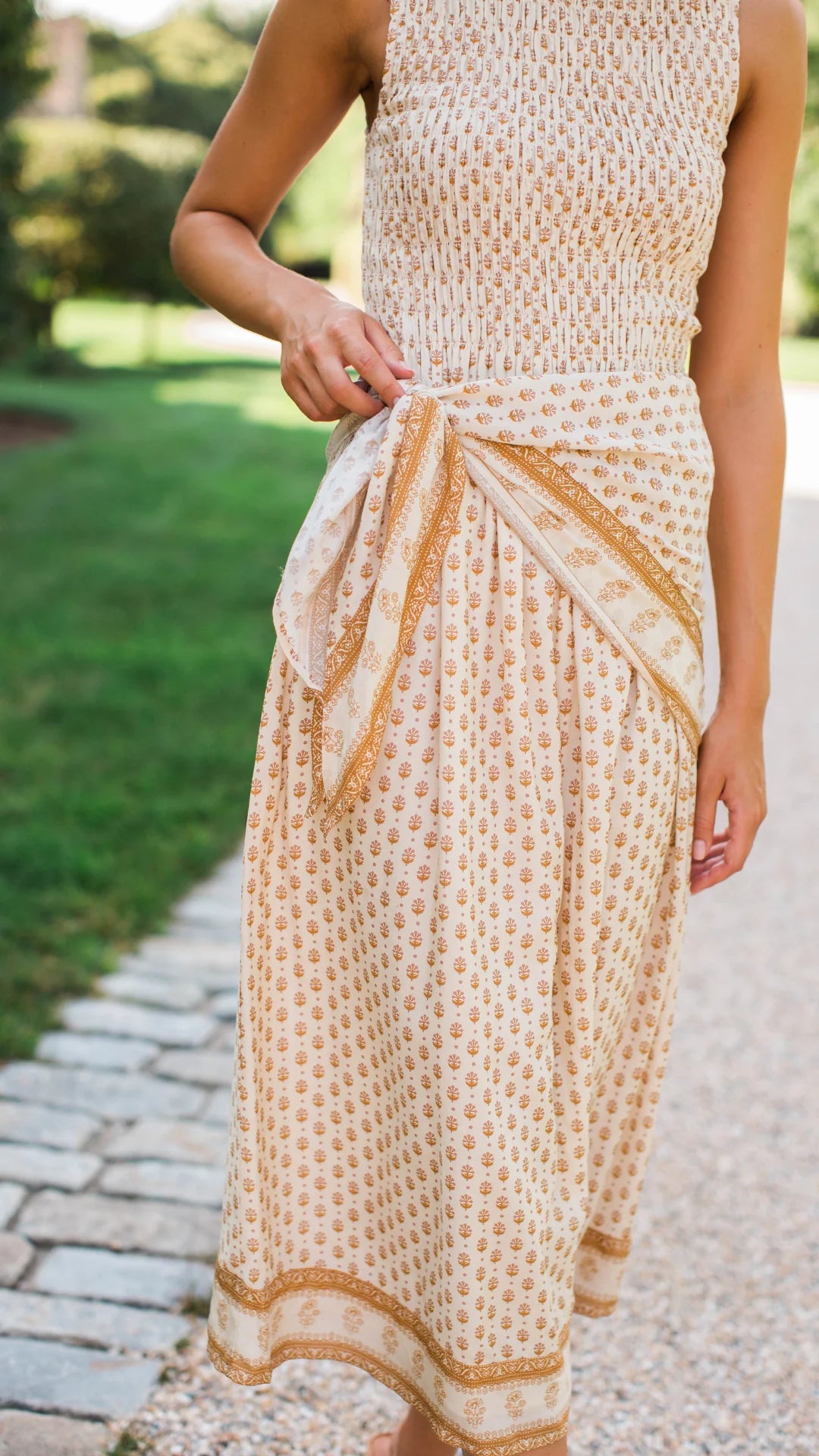 Sara Scarf Dress - Dune Mini Petunia