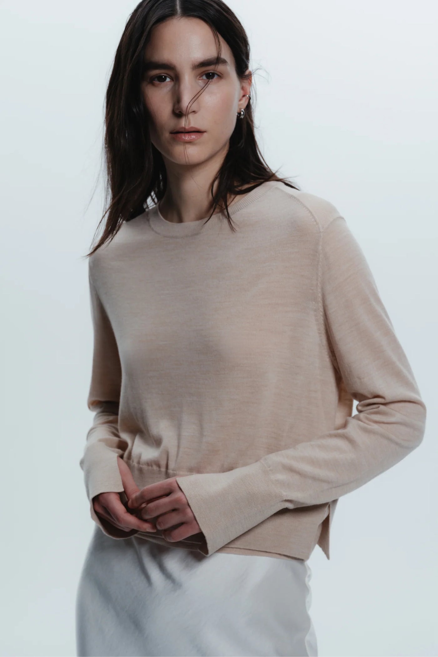 Elodie Crewneck Knit - Crème