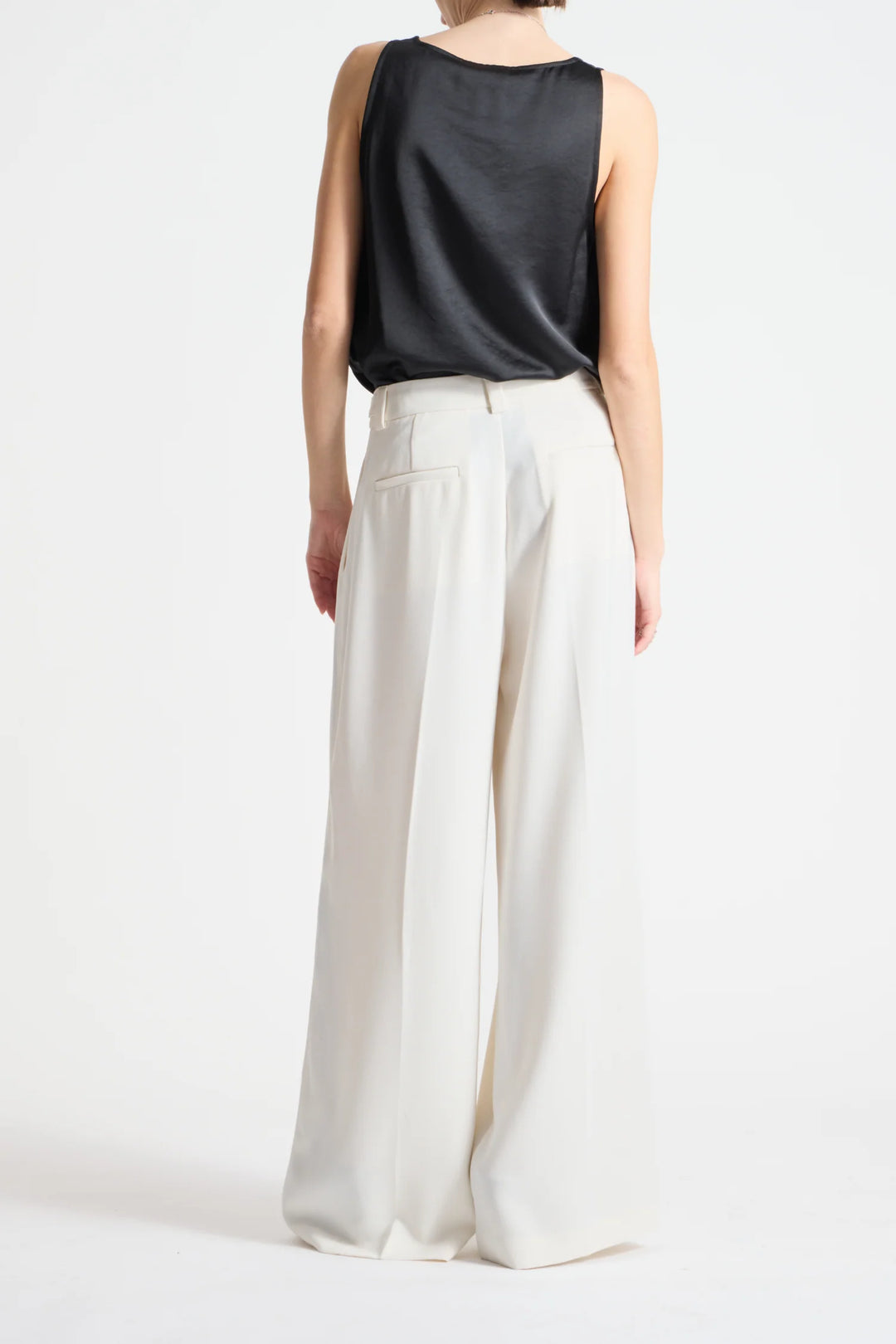 Solace Crepe Trouser - Ivory