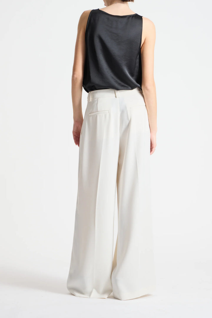 Solace Crepe Trouser - Ivory