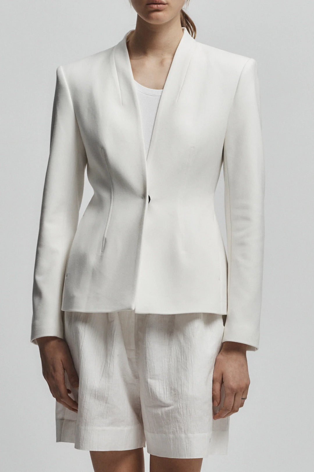 Aria Tailored Blazer - White