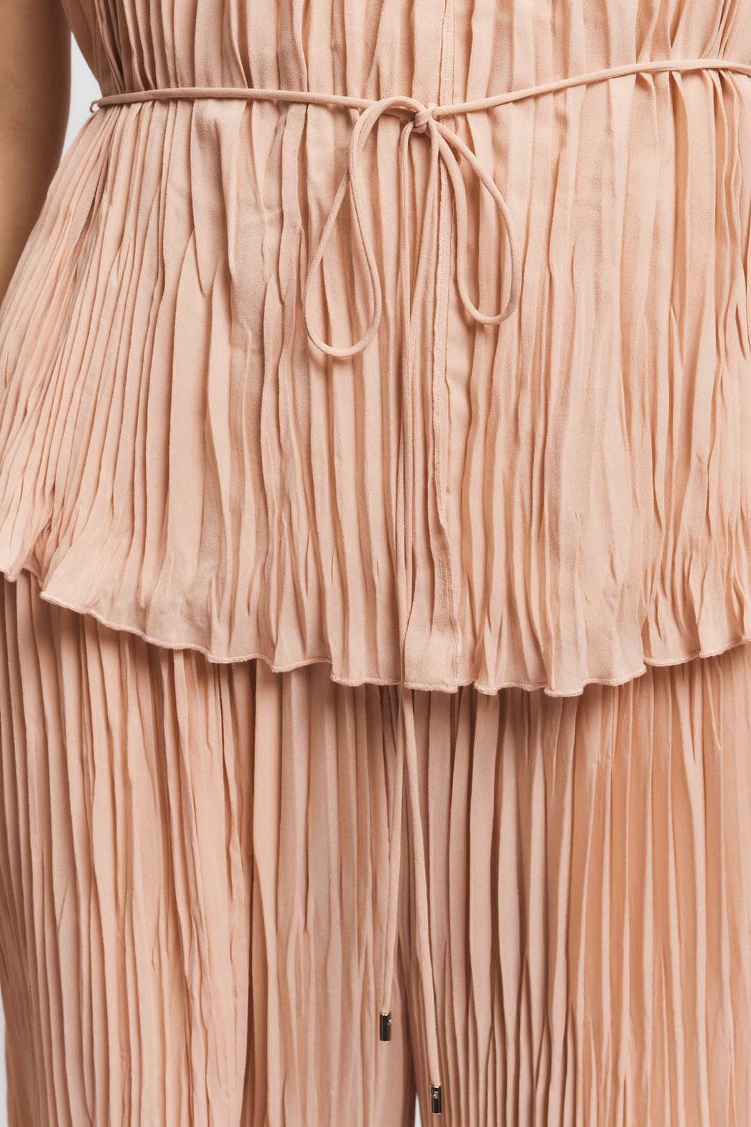 Murphy Pleated Tank Top - Peach