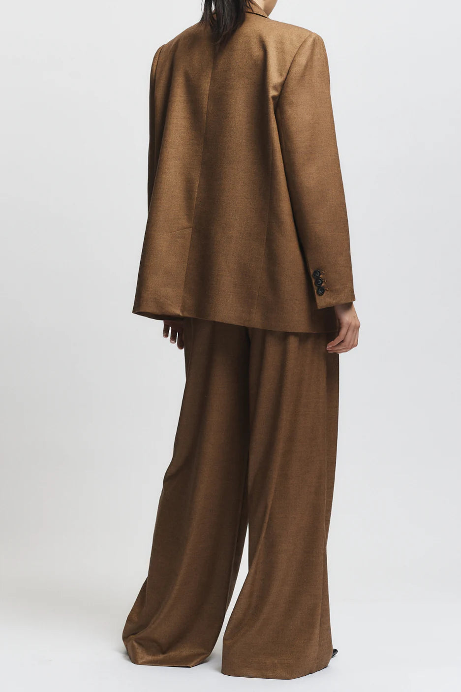 Nevin Mid-Waisted Lightweight Trouser - Clove
