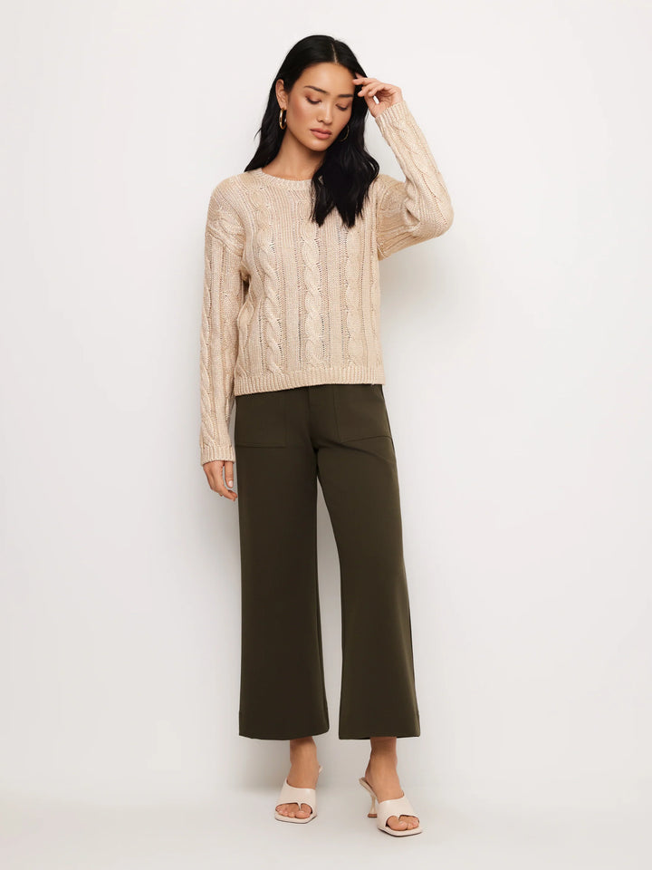 Levie Metallic Sweater - Gold