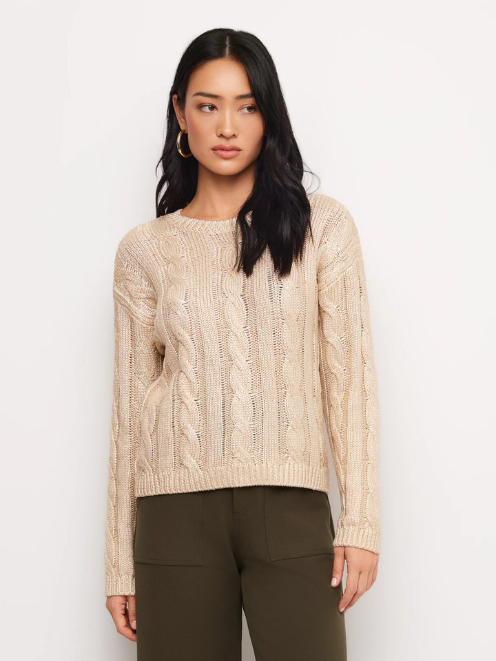 Levie Metallic Sweater - Gold