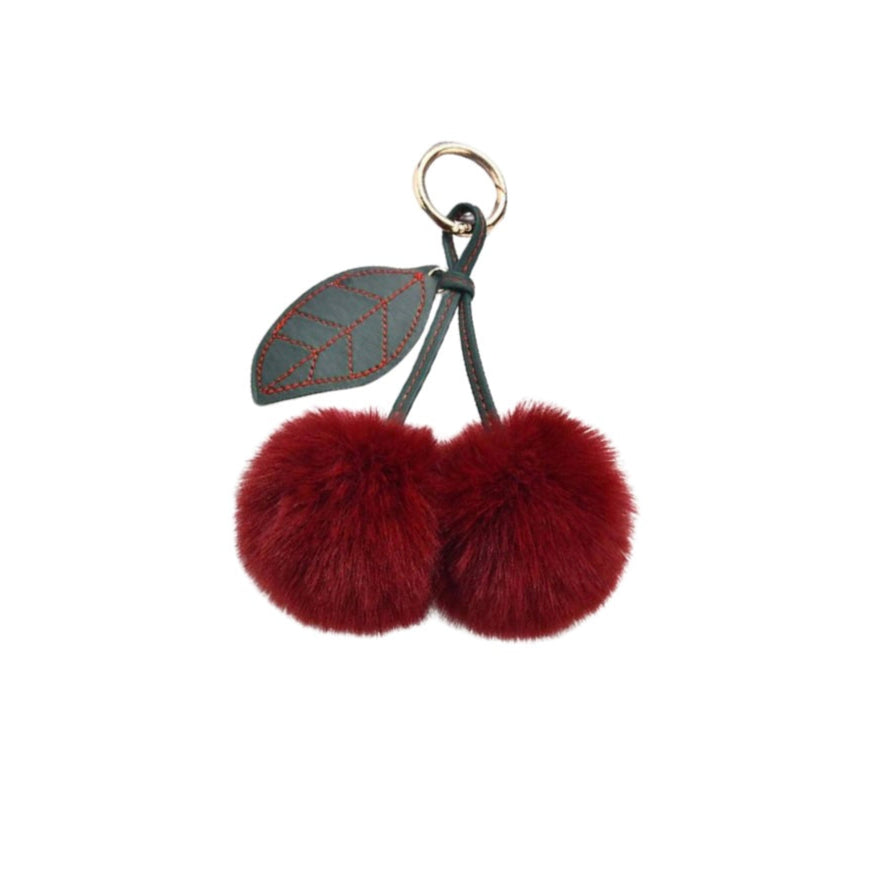 Fur Cherries Bag Charm