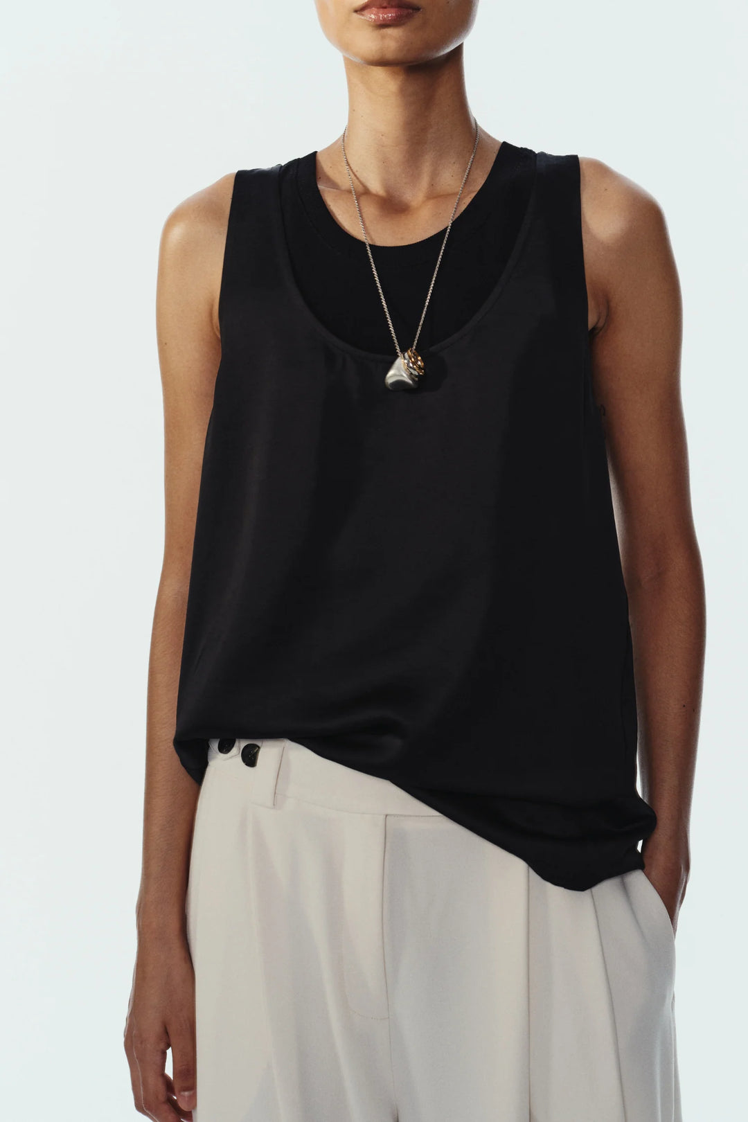 Solace Crepe Trouser - Ivory