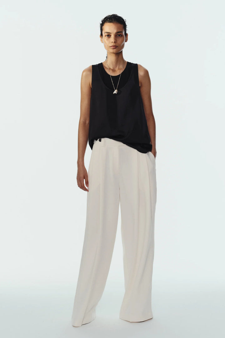 Solace Crepe Trouser - Ivory