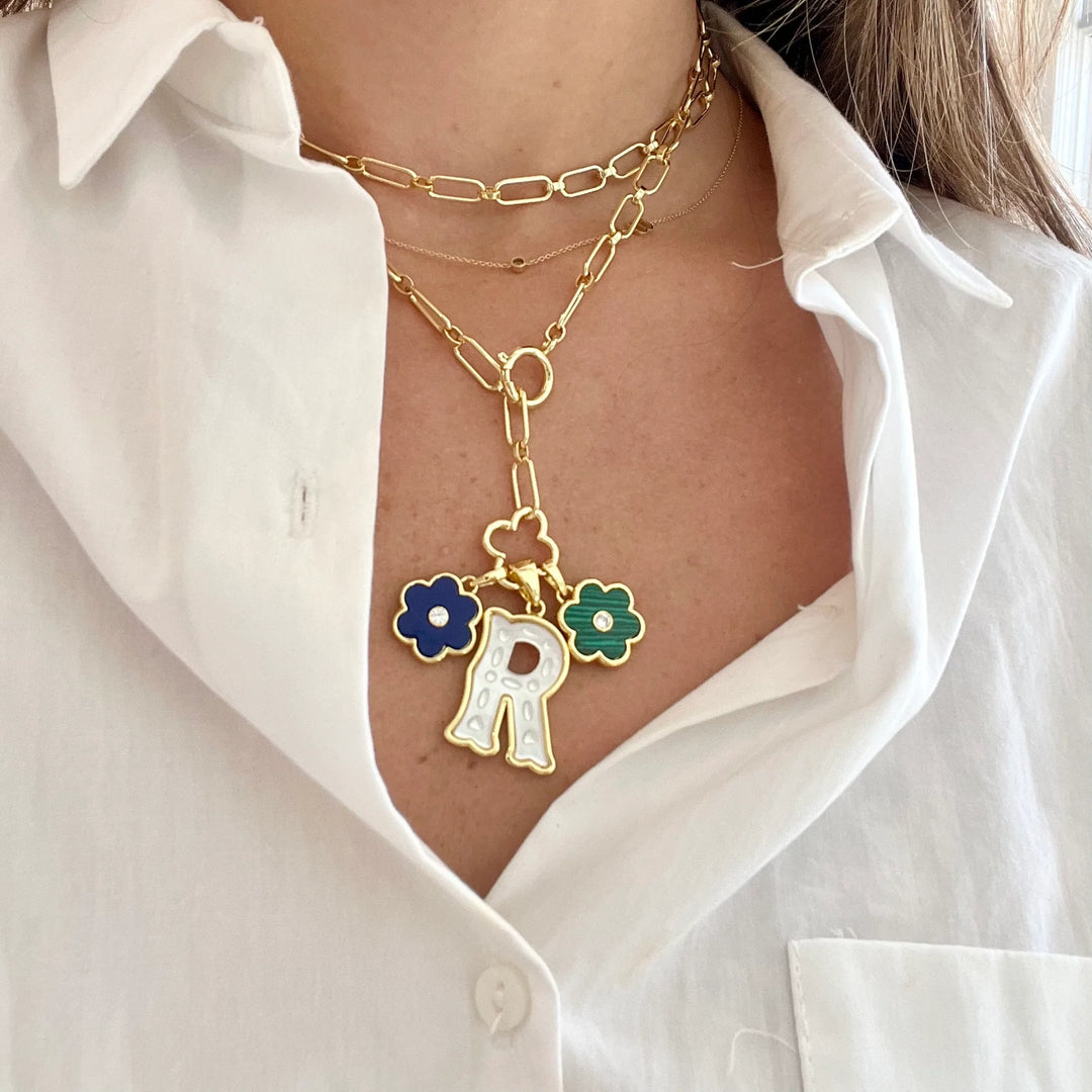 Petal Charm - Malachite