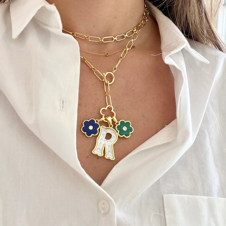 Petal Charm - Malachite