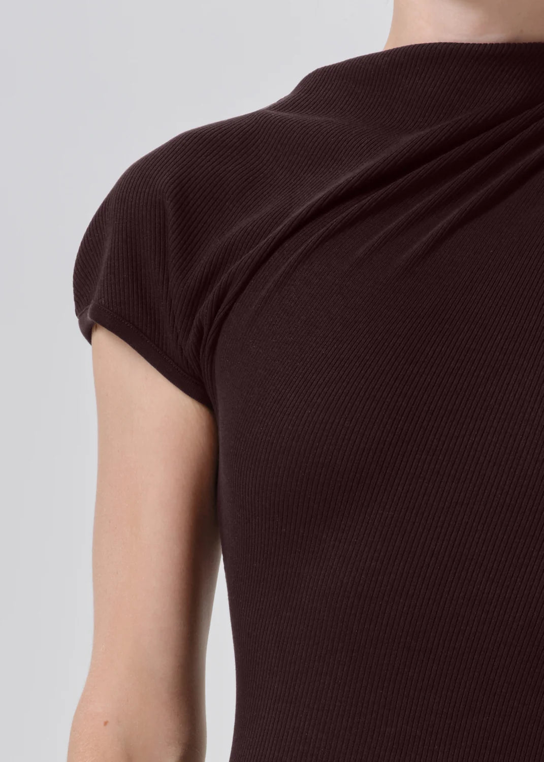 Kira Sculptural Dress - Choco