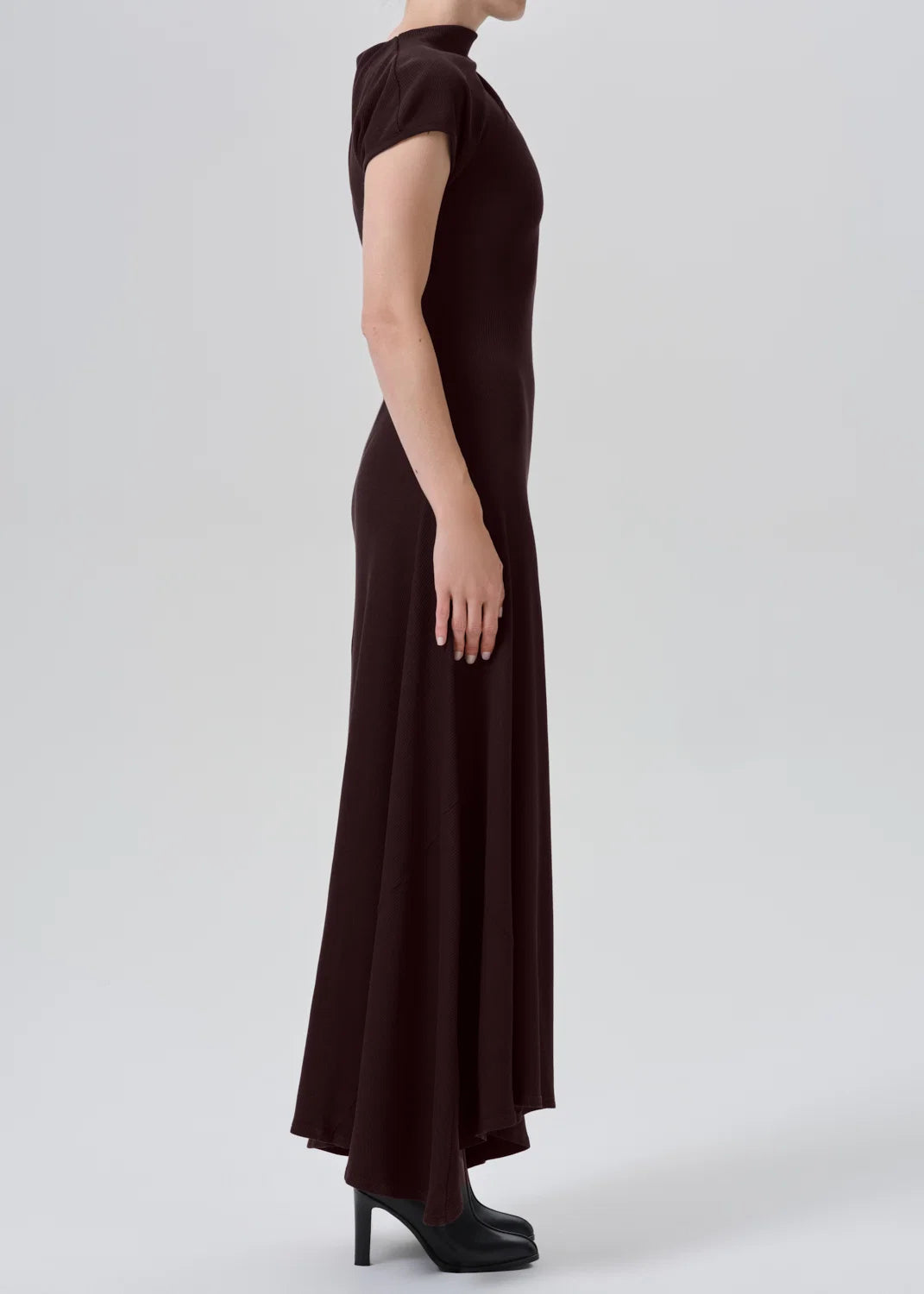 Kira Sculptural Dress - Choco