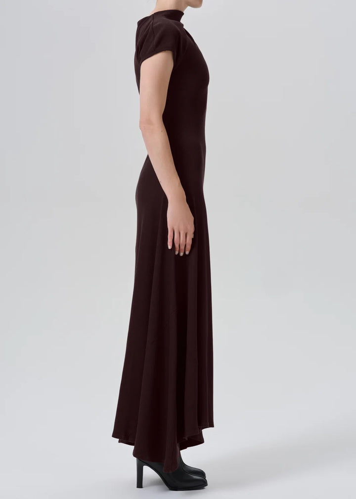 Kira Sculptural Dress - Choco